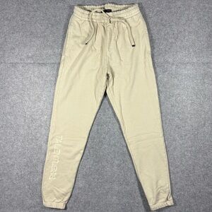 Talentless Bone Fleece Jogger Sweatpants Small Neutral Kanye Style